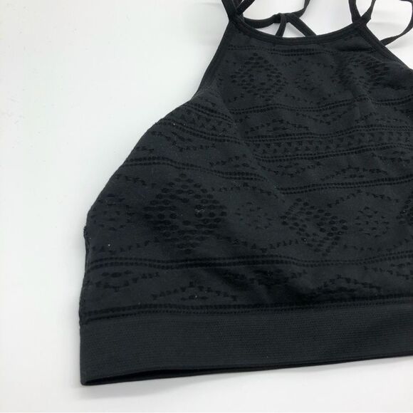 Victoria’s Secret Black High Neck Bralette Strappy size Medium - Picture 2 of 6